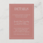 Carte D'accompagnement Front | Couleurs courbes | Détails (Devant)