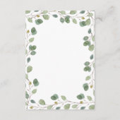 Carte D'accompagnement Frontière de verdure des Eucalyptus | Détails de l (Dos)