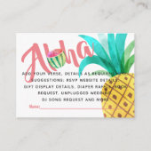 Carte D'accompagnement Fruity Tropical Douche Détails Insertion - Libellé (Devant)