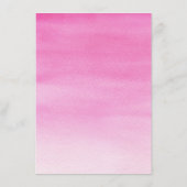 Carte D'accompagnement Fuchsia Watercolor String Lights Informations clie (Dos)