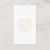 Carte D'accompagnement Fun bold grand merci or code QR (Dos)