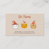 Carte D'accompagnement Fun Kitty Cat Baby shower Cadeau Registre (Devant)