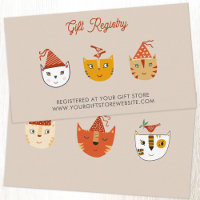 Fun Kitty Cat Baby shower Cadeau Registre