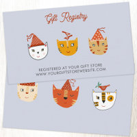 Fun Kitty Cat Baby shower Cadeau Registre