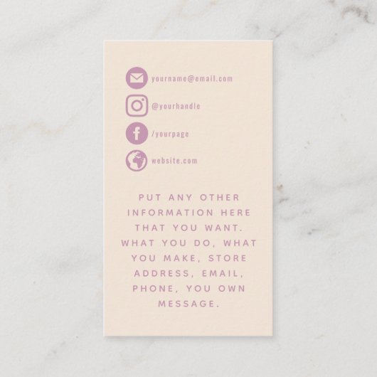 Carte D'accompagnement Fun paint splashes merci (Dos)