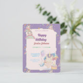 Carte D'accompagnement Funny Birthday Unicorn (Debout devant)