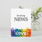 Carte D'accompagnement 🌈 funny DATE Wedding change Painted With Love (Debout devant)