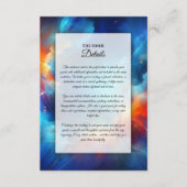 Carte D'accompagnement Fusion Starlight de Feu et de Glace Mariage (Devant)