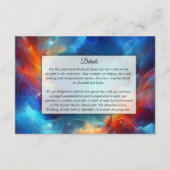Carte D'accompagnement Fusion Starlight de Feu et de Glace Mariage (Devant)