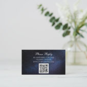 Carte D'accompagnement Galaxy Stars Celestial Starry Mariage de nuit (Debout devant)