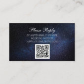 Carte D'accompagnement Galaxy Stars Celestial Starry Mariage de nuit (Devant)