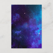 Carte D'accompagnement Galaxy Wedding Accommodations | Hotel Information (Dos)