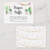 Carte D'accompagnement Gamme de couches Baby shower Fiesta Or (Devant / Derrière)