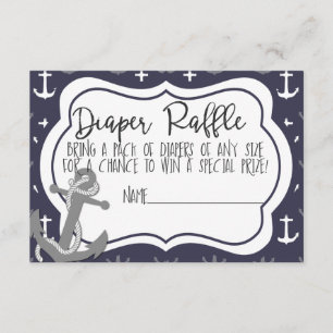 Carte D'accompagnement Garçon nautique de baby shower oh son une