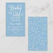 Carte D'accompagnement Garçons Diaper Raffle Baby It's Cold Outside Card (Devant / Derrière)