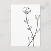 Carte D'accompagnement Garden Bee Mariage (Dos)