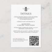 Carte D'accompagnement Garden Bee Mariage (Devant)