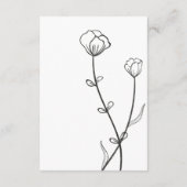 Carte D'accompagnement Garden Bee Mariage (Dos)