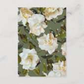 Carte D'accompagnement Gardénias Blancs Modernes sur Détails Étincelle de (Dos)
