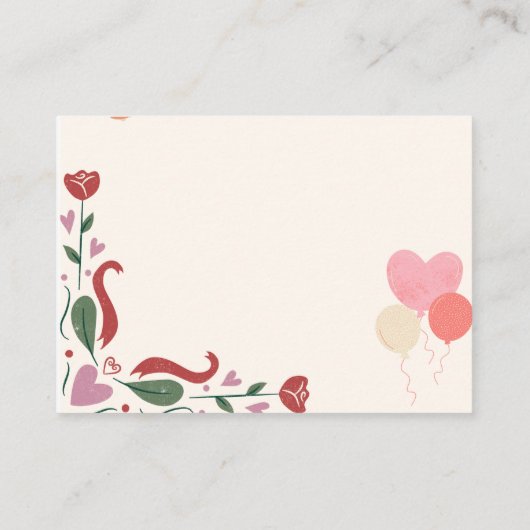 Carte D'accompagnement gâteau d'anniversaire (Dos)