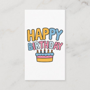 Carte D'accompagnement Gâteau d'anniversaire heureux