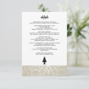 Carte D'accompagnement Gâteau mariage