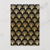 Carte D'accompagnement Gatsby Art Déco années 1920 Mariage d'hébergement (Dos)