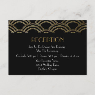 Carte D'accompagnement Gatsby Art Déco Gatsby Gatsby Gatsby Gatsby Gatsby
