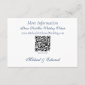 Carte D'accompagnement Gay Grooms Regency Roses bleus (Dos)