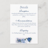 Carte D'accompagnement Gay Grooms Regency Roses bleus (Devant)