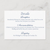 Carte D'accompagnement Gay Grooms Regency Roses bleus (Devant)