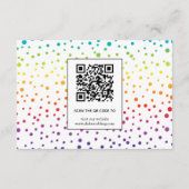 Carte D'accompagnement Gay, lesbienne feuille confetti mariage (Dos)