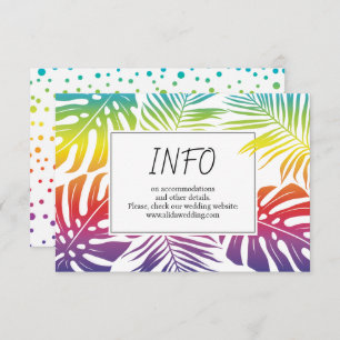 Carte D'accompagnement Gay, lesbienne feuille confetti mariage