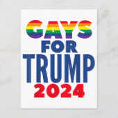 Carte D'accompagnement Gays Pour L'Élection De Trump En 2024 (Dos)