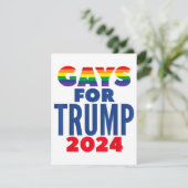 Carte D'accompagnement Gays Pour L'Élection De Trump En 2024 (Debout devant)