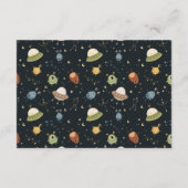 Carte D'accompagnement Gender Neutral Planet Diapper Raffle (Dos)