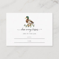 Genre Neutre Canard Combien de baisers Baby shower