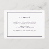 Carte D'accompagnement Géode aquarelle violet | Réception de mariage (Devant)