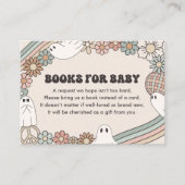 Carte D'accompagnement Ghost Halloween Baby showers Livres pour bébé (Devant)