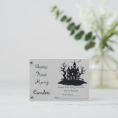 Carte D'accompagnement Ghost Halloween Devinez Combien De Candies Jeu (Debout devant)