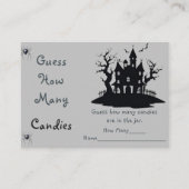 Carte D'accompagnement Ghost Halloween Devinez Combien De Candies Jeu (Devant)