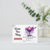 Carte D'accompagnement Ghost Halloween Devinez Combien De Candies Jeu (Debout devant)