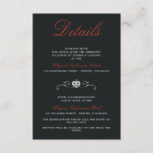 Carte D'accompagnement Ghost Love Mariage (Devant)