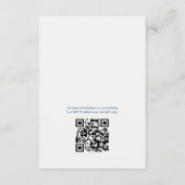 Carte D'accompagnement Gilded Wildflower Navy and Gold Wedding (Dos)