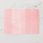 Carte D'accompagnement Girafe tropicale livres de verdure rose pour bébé (Dos)