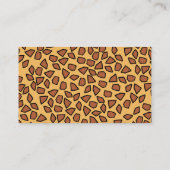 Carte D'accompagnement Giraffe de bébé, Baby shower, chapelure (Dos)