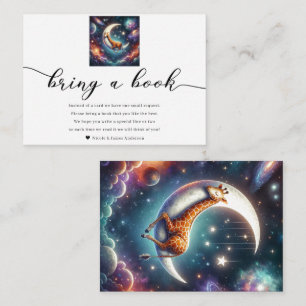 Carte D'accompagnement Giraffe de bébé céleste apportez un Baby shower de