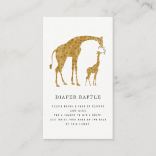 Carte D'accompagnement Giraffe Mère et Baby shower Fromage