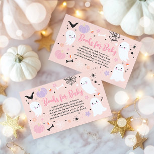 Carte D'accompagnement Girl Ghost Little Boo Halloween Baby Book Demande