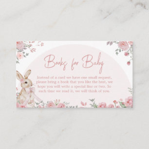 Carte D'accompagnement Girl some Bunny Baby showers Livres pour bébé